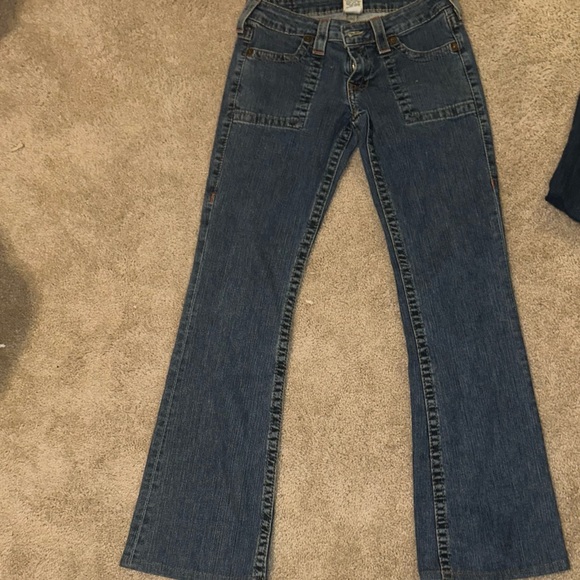 True Religion "Tony" Flared Wide Leg Jeans Size: 29 - Picture 11 of 15